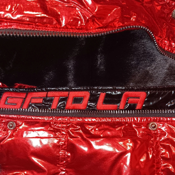 GIFTED LA VEST JACKET WITH HOOD RED WOMENS SMALL 100%POLYESTER - Picture 11 of 14